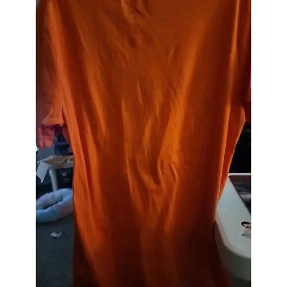 Scary Jack-O'-Lantern Halloween Orange Short Sleeve T-Shirt Size Medium NWT A102 - Picture 4 of 5